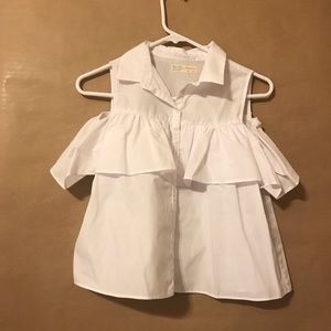 Brand:Zara open shoulder shirt